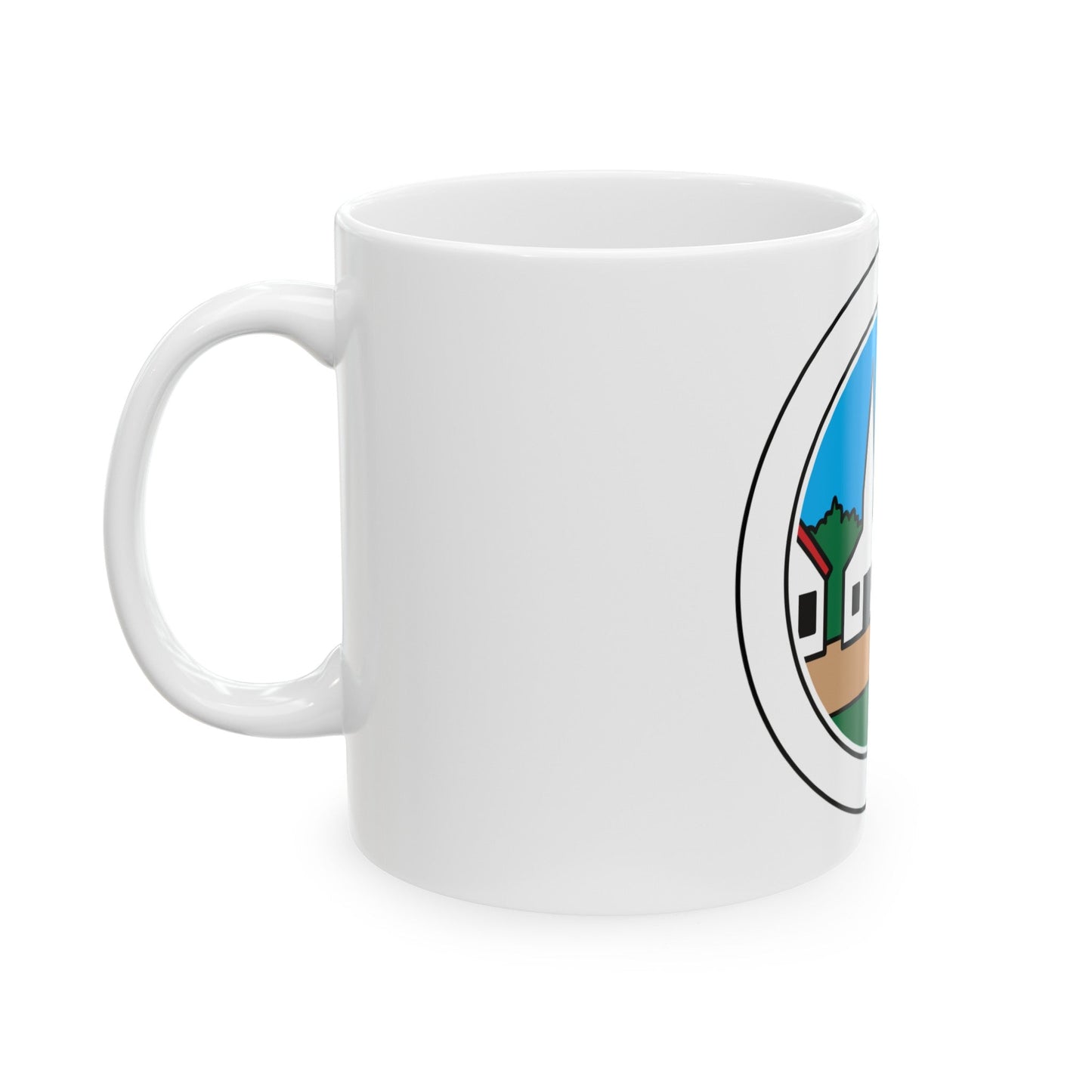 Citizenship in the Community (Boy Scout Merit Badge) White Coffee Mug-The Sticker Space