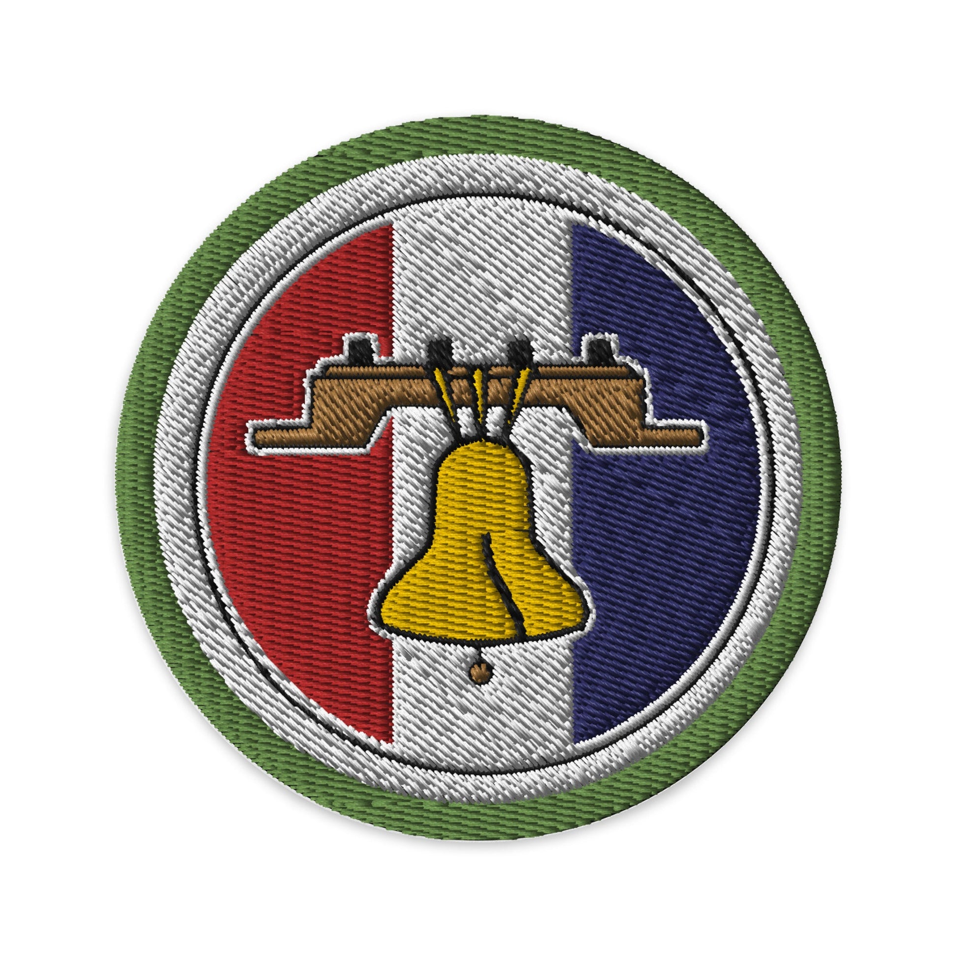 Citizenship in the Nation (Boy Scouts Merit Badge) Embroidered Patch-Black-The Sticker Space