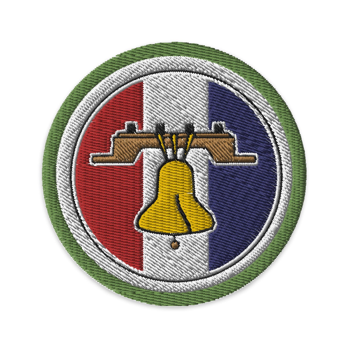 Citizenship in the Nation (Boy Scouts Merit Badge) Embroidered Patch-White-The Sticker Space