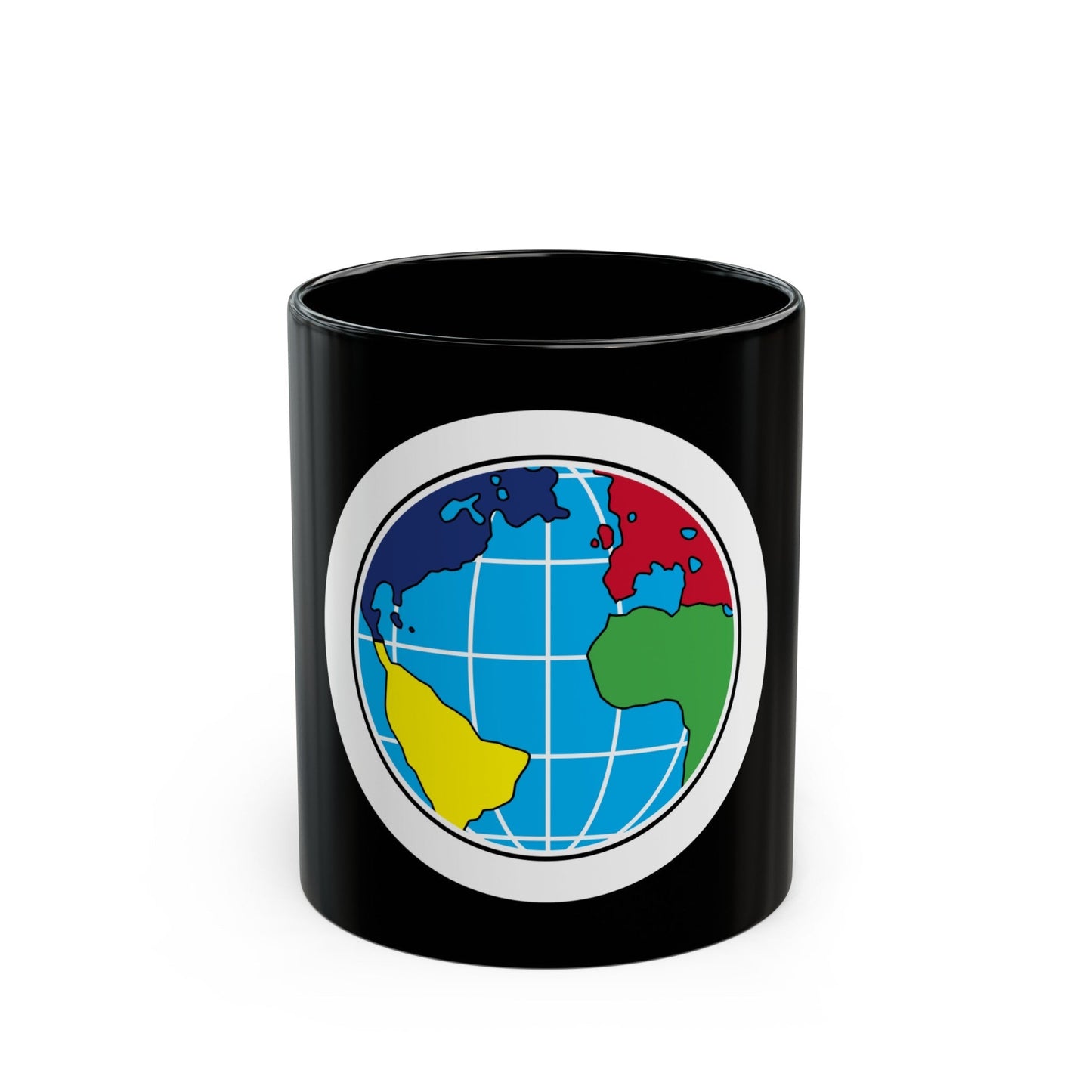 Citizenship in the World (Boy Scout Merit Badge) Black Coffee Mug-11oz-The Sticker Space