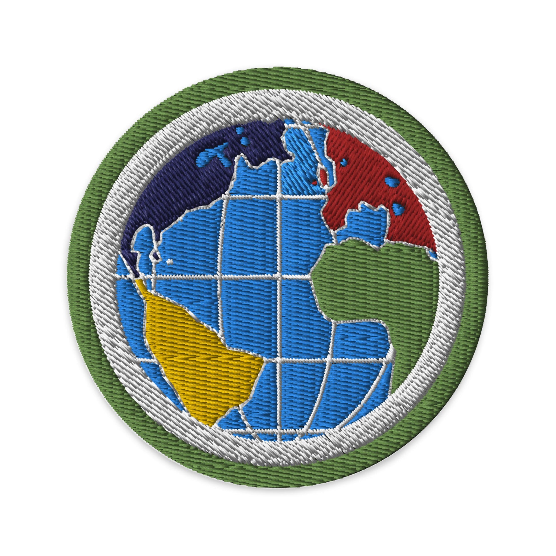 Citizenship in the World (Boy Scouts Merit Badge) Embroidered Patch-Black-The Sticker Space