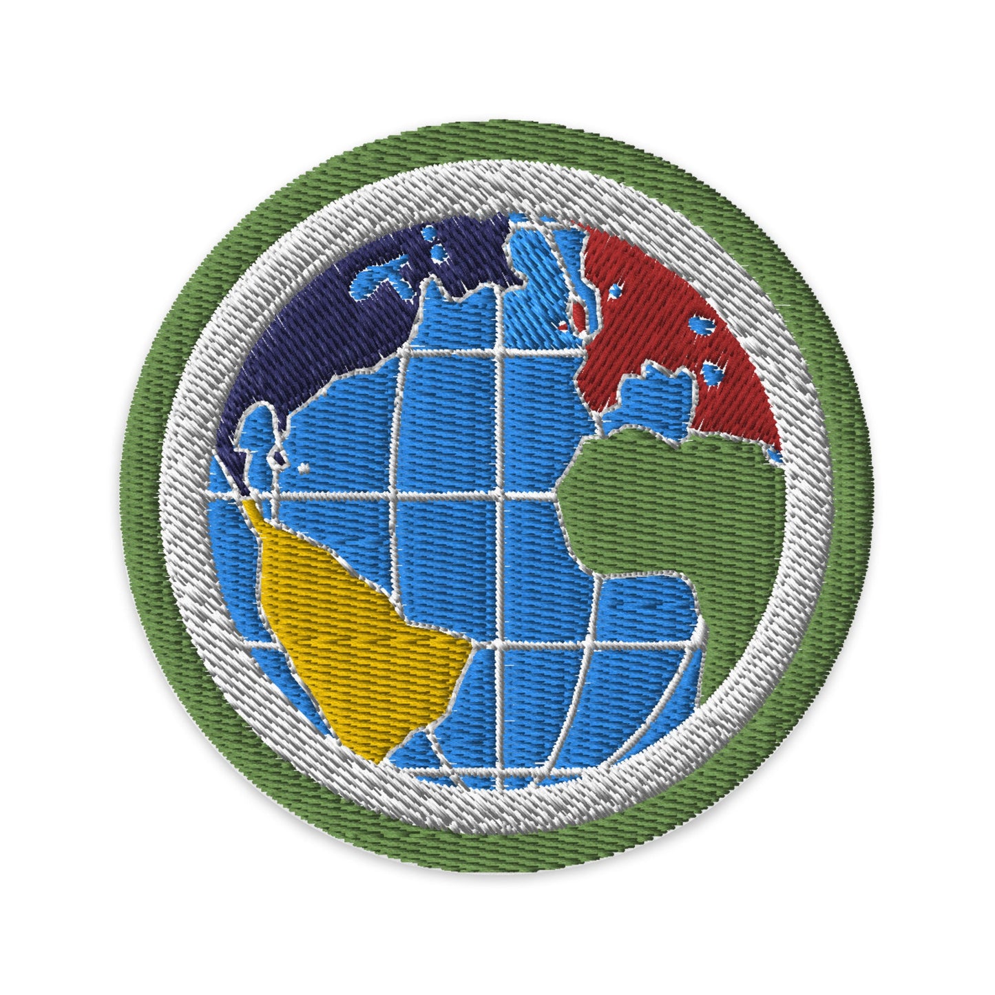 Citizenship in the World (Boy Scouts Merit Badge) Embroidered Patch-White-The Sticker Space