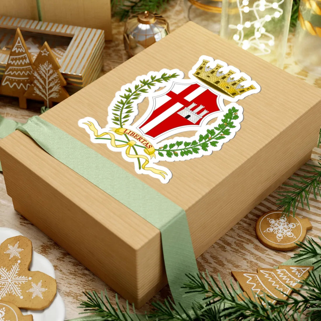 Città di Castello-Stemma (Italy) (Coat of Arms) STICKER Vinyl Kiss-Cut Decal - The Sticker Space