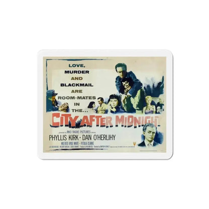 City After Midnight aka That Woman Opposite 1959 Movie Poster Refrigerator Magnet - The Sticker Space