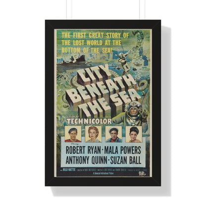 CITY BENEATH THE SEA 1953 - Framed Movie Poster-16″ x 24″-The Sticker Space