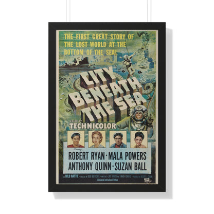 CITY BENEATH THE SEA 1953 - Framed Movie Poster-20" x 30"-The Sticker Space