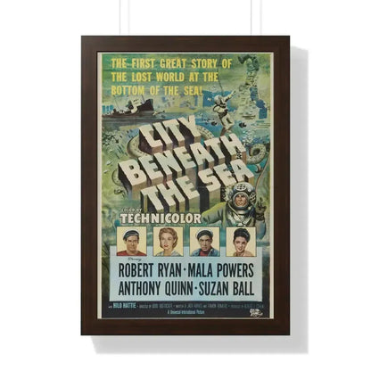 CITY BENEATH THE SEA 1953 - Framed Movie Poster - The Sticker Space