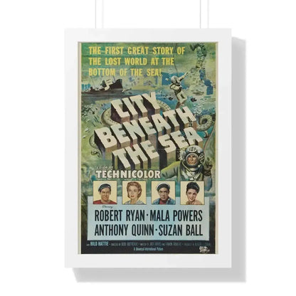 CITY BENEATH THE SEA 1953 - Framed Movie Poster - The Sticker Space