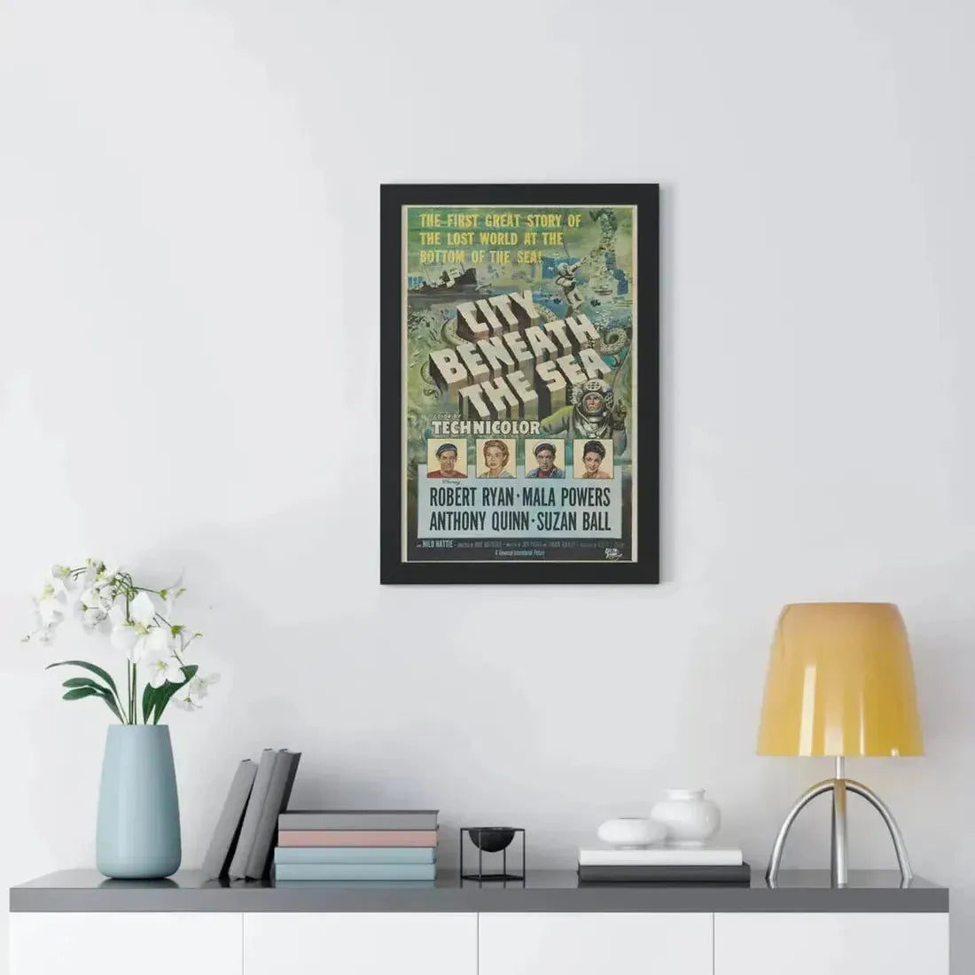 CITY BENEATH THE SEA 1953 - Framed Movie Poster - The Sticker Space