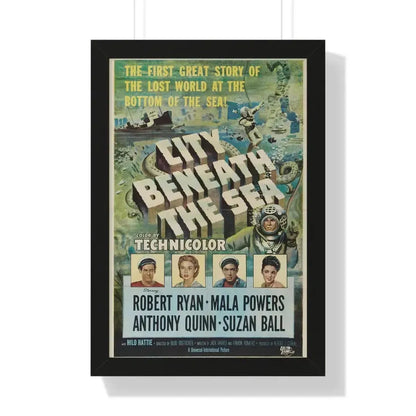 CITY BENEATH THE SEA 1953 - Framed Movie Poster - The Sticker Space