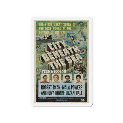 CITY BENEATH THE SEA 1953 Movie Poster - Die-Cut Magnet-3" x 3"-The Sticker Space