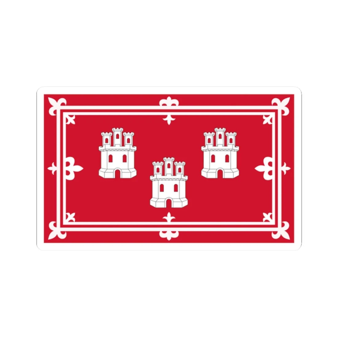 City Flag of Aberdeen (Scotland) STICKER Vinyl Kiss-Cut Decal 2 Inch White - The Sticker Space