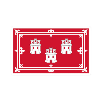 City Flag of Aberdeen (Scotland) STICKER Vinyl Kiss-Cut Decal 2 Inch White - The Sticker Space
