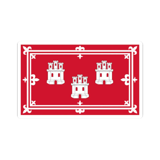 City Flag of Aberdeen (Scotland) STICKER Vinyl Kiss-Cut Decal 2 Inch White - The Sticker Space