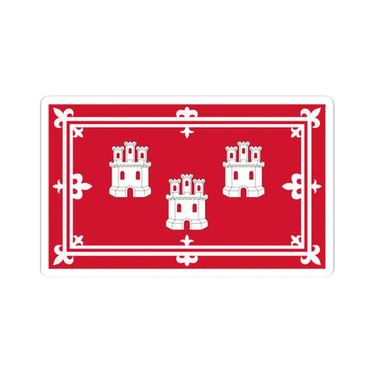 City Flag of Aberdeen (Scotland) STICKER Vinyl Kiss-Cut Decal 3 Inch White - The Sticker Space