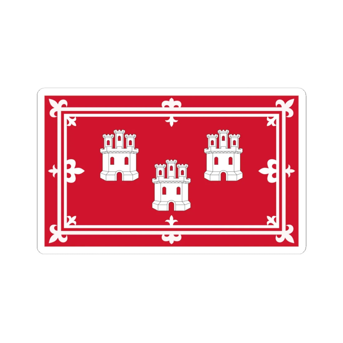 City Flag of Aberdeen (Scotland) STICKER Vinyl Kiss-Cut Decal 4 Inch White - The Sticker Space
