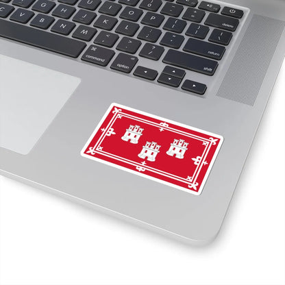 City Flag of Aberdeen (Scotland) STICKER Vinyl Kiss-Cut Decal - The Sticker Space