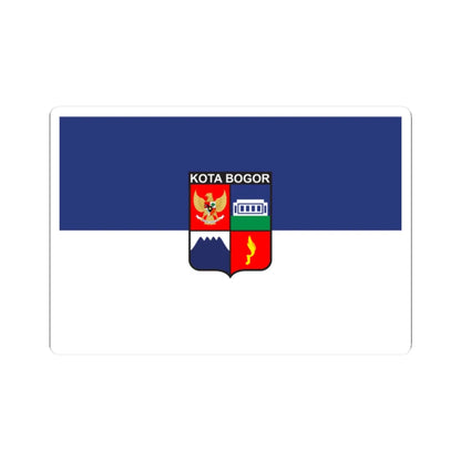 City Flag of Bogor (Indonesia) STICKER Vinyl Kiss-Cut Decal 2 Inch White - The Sticker Space