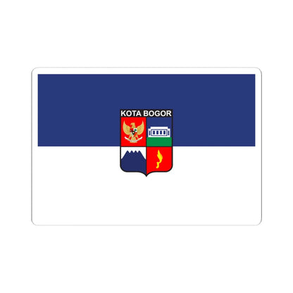 City Flag of Bogor (Indonesia) STICKER Vinyl Kiss-Cut Decal 6 Inch White - The Sticker Space