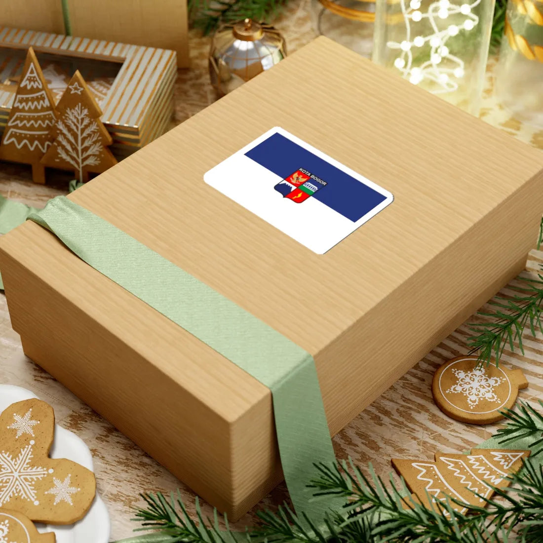 City Flag of Bogor (Indonesia) STICKER Vinyl Kiss-Cut Decal - The Sticker Space