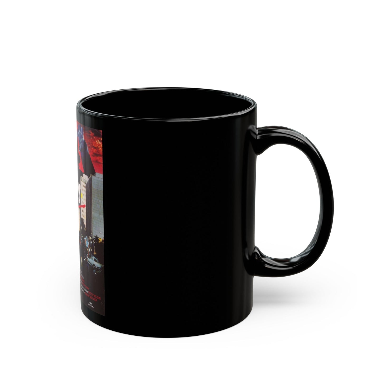 CITY IN PANIC 1986 Movie Poster - Black Coffee Mug-The Sticker Space