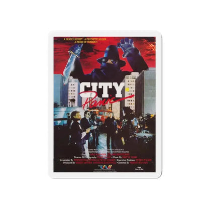 CITY IN PANIC 1986 Movie Poster - Refrigerator Magnet 6 Inch - The Sticker Space