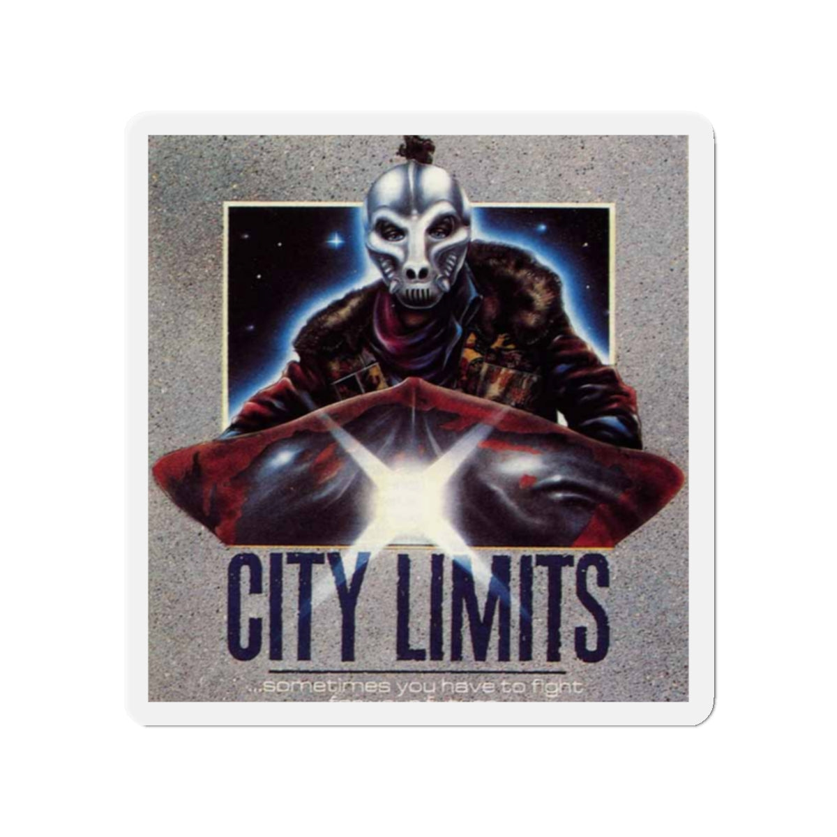 CITY LIMITS 1984 Movie Poster - Die-Cut Magnet-2" x 2"-The Sticker Space