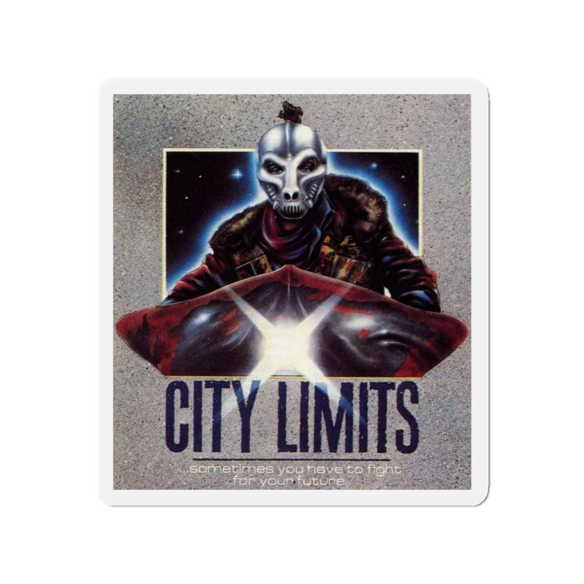 CITY LIMITS 1984 Movie Poster - Die-Cut Magnet-3" x 3"-The Sticker Space