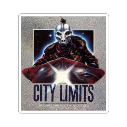 CITY LIMITS 1984 Movie Poster - STICKER Vinyl Kiss-Cut Decal 3 Inch White - The Sticker Space