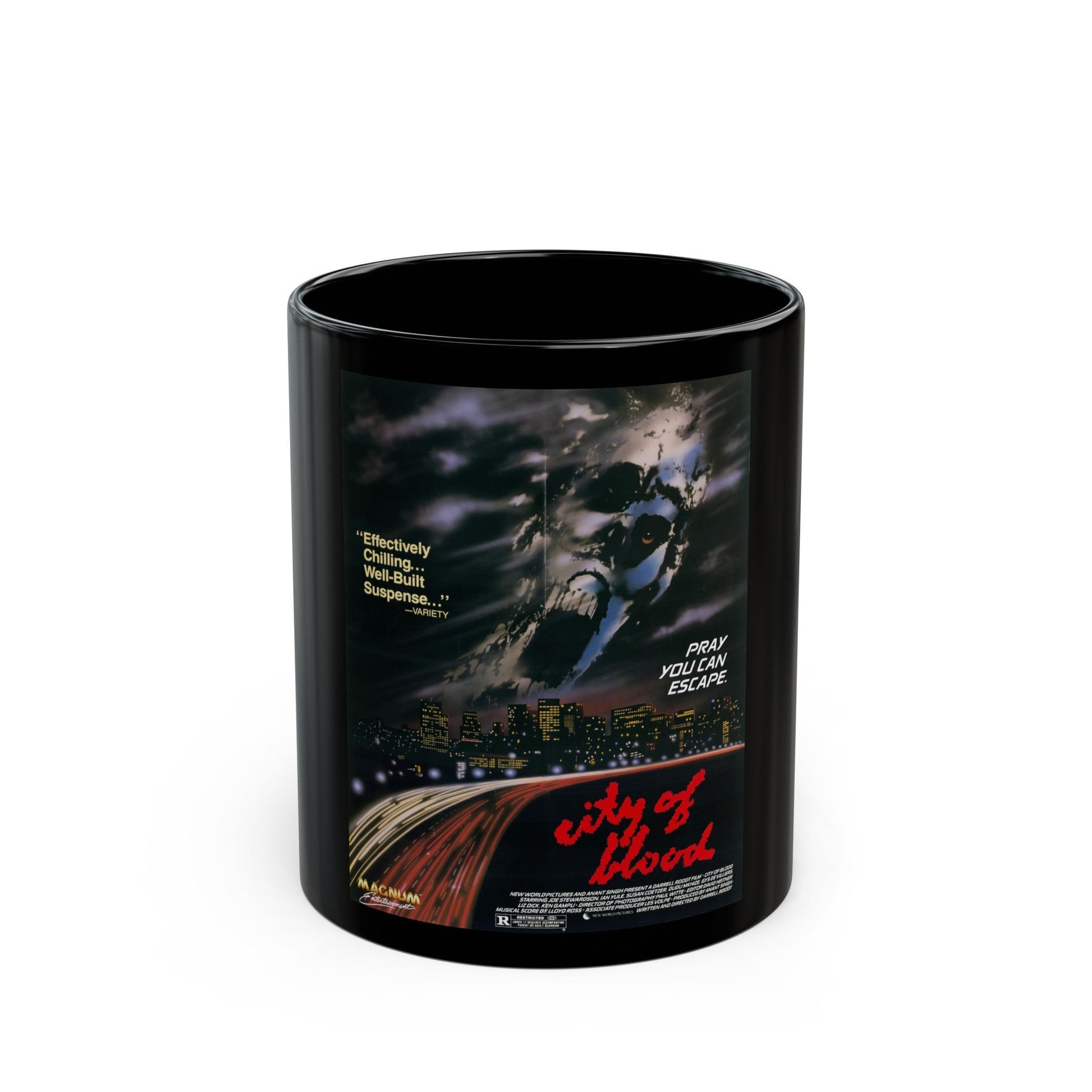 CITY OF BLOOD 1987 Movie Poster - Black Coffee Mug-11oz-The Sticker Space