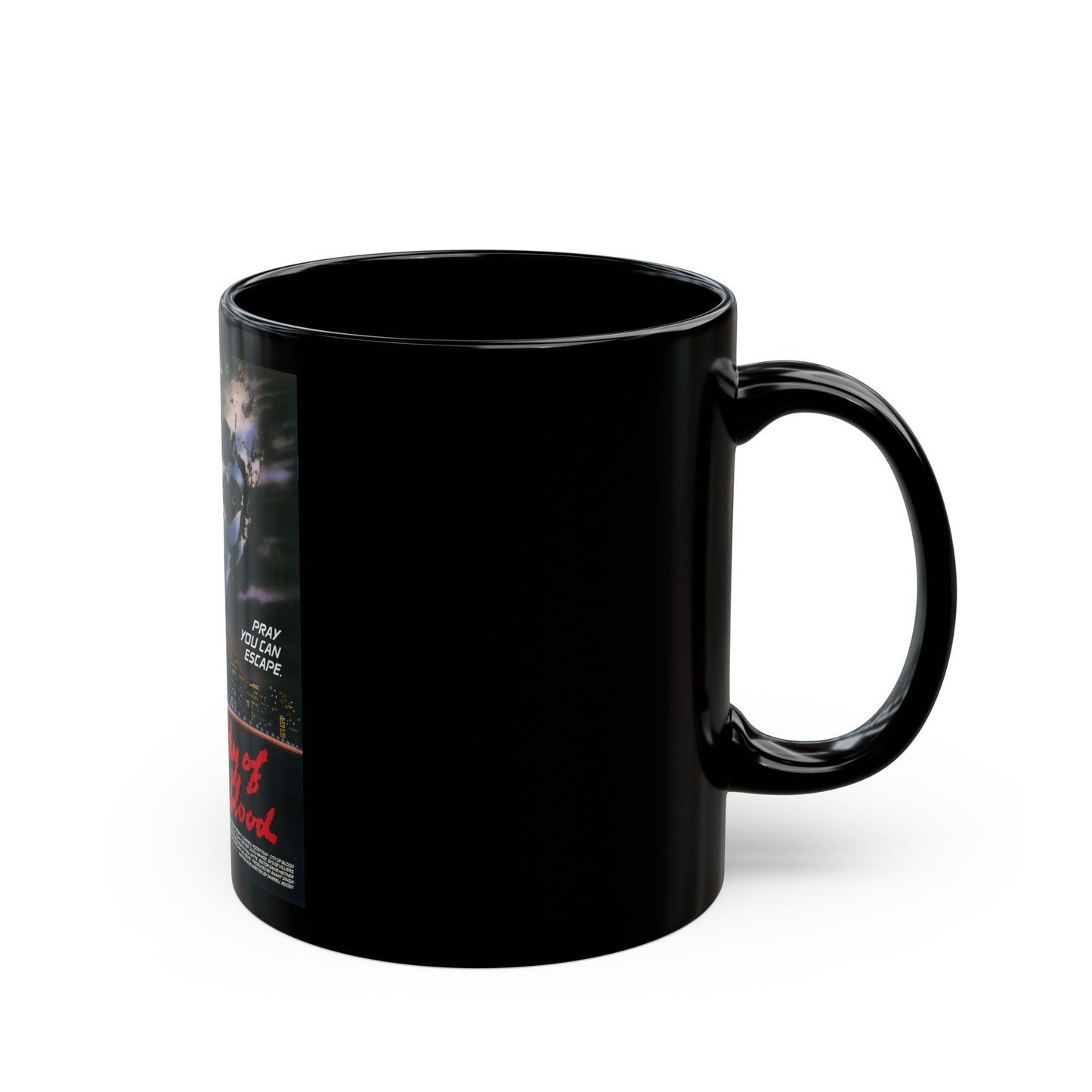 CITY OF BLOOD 1987 Movie Poster - Black Coffee Mug-The Sticker Space