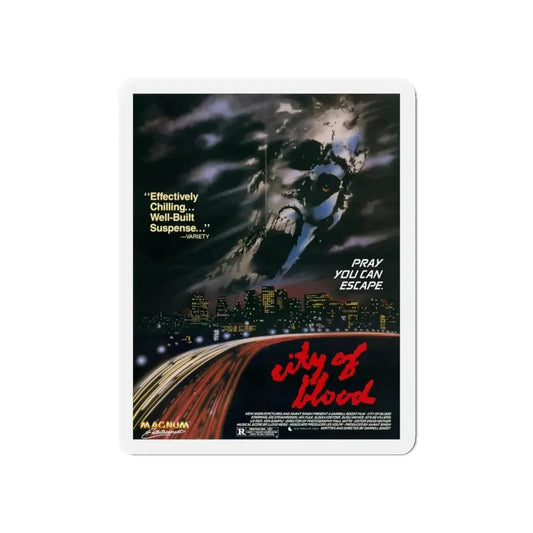 CITY OF BLOOD 1987 Movie Poster - Refrigerator Magnet 6 Inch - The Sticker Space