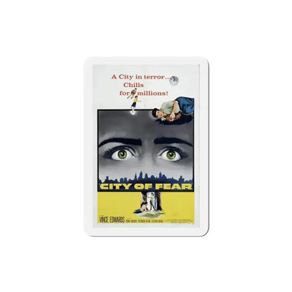 City of Fear 1959 Movie Poster Refrigerator Magnet - The Sticker Space