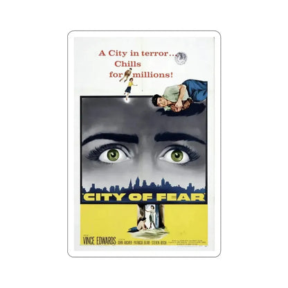 City of Fear 1959 Movie Poster STICKER Vinyl Die-Cut Decal 3 Inch - The Sticker Space