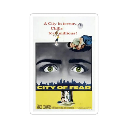 City of Fear 1959 Movie Poster STICKER Vinyl Die-Cut Decal - The Sticker Space
