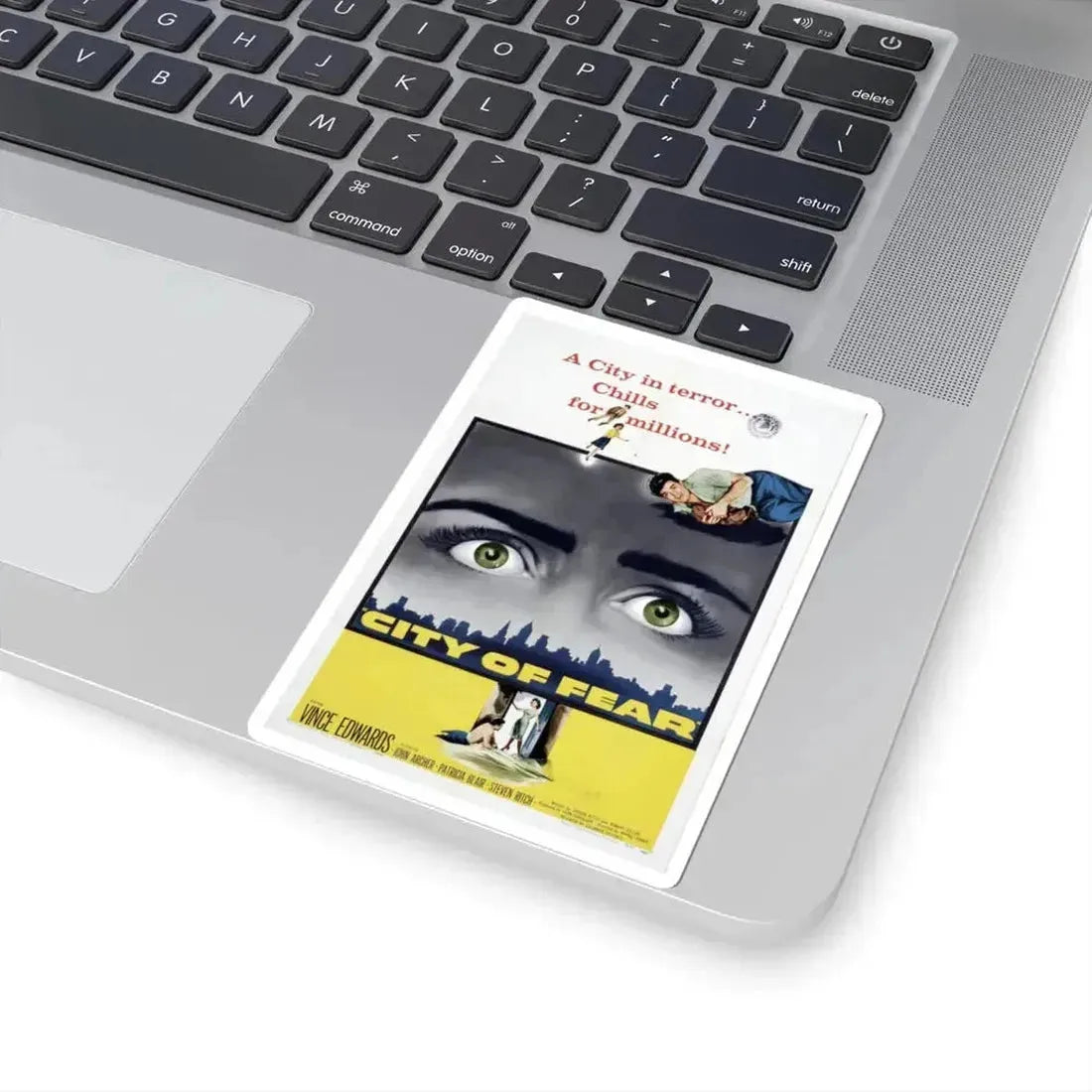 City of Fear 1959 Movie Poster - STICKER Vinyl Kiss-Cut Decal - The Sticker Space