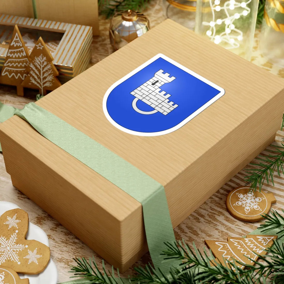 City of Fribourg-coat of arms (Switzerland) (Coat of Arms) STICKER Vinyl Kiss-Cut Decal - The Sticker Space