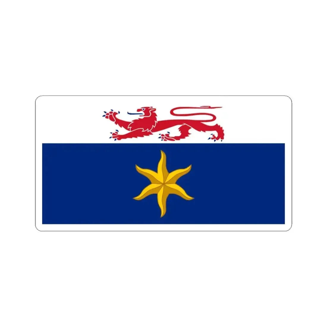 City of Hobart Flag (Australia) STICKER Vinyl Kiss-Cut Decal 3 Inch White - The Sticker Space
