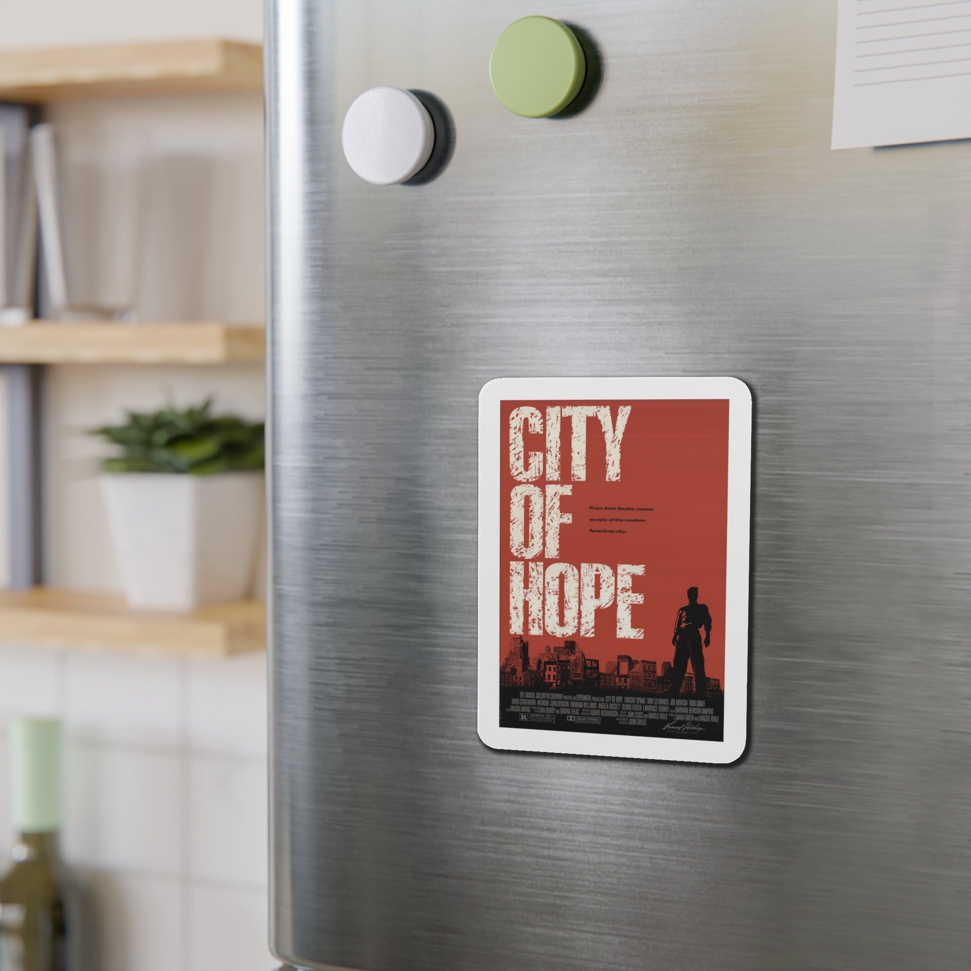 City of Hope 1991 Movie Poster Die-Cut Magnet-The Sticker Space