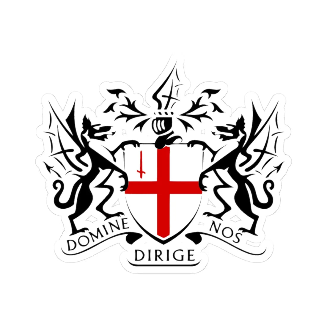 City of London logo (England) (Coat of Arms) STICKER Vinyl Kiss-Cut Decal 3 Inch White - The Sticker Space