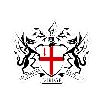 City of London logo (England) (Coat of Arms) STICKER Vinyl Kiss-Cut Decal 3 Inch White - The Sticker Space
