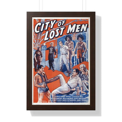 CITY OF LOST MEN 1940 - Framed Movie Poster-16″ x 24″-The Sticker Space