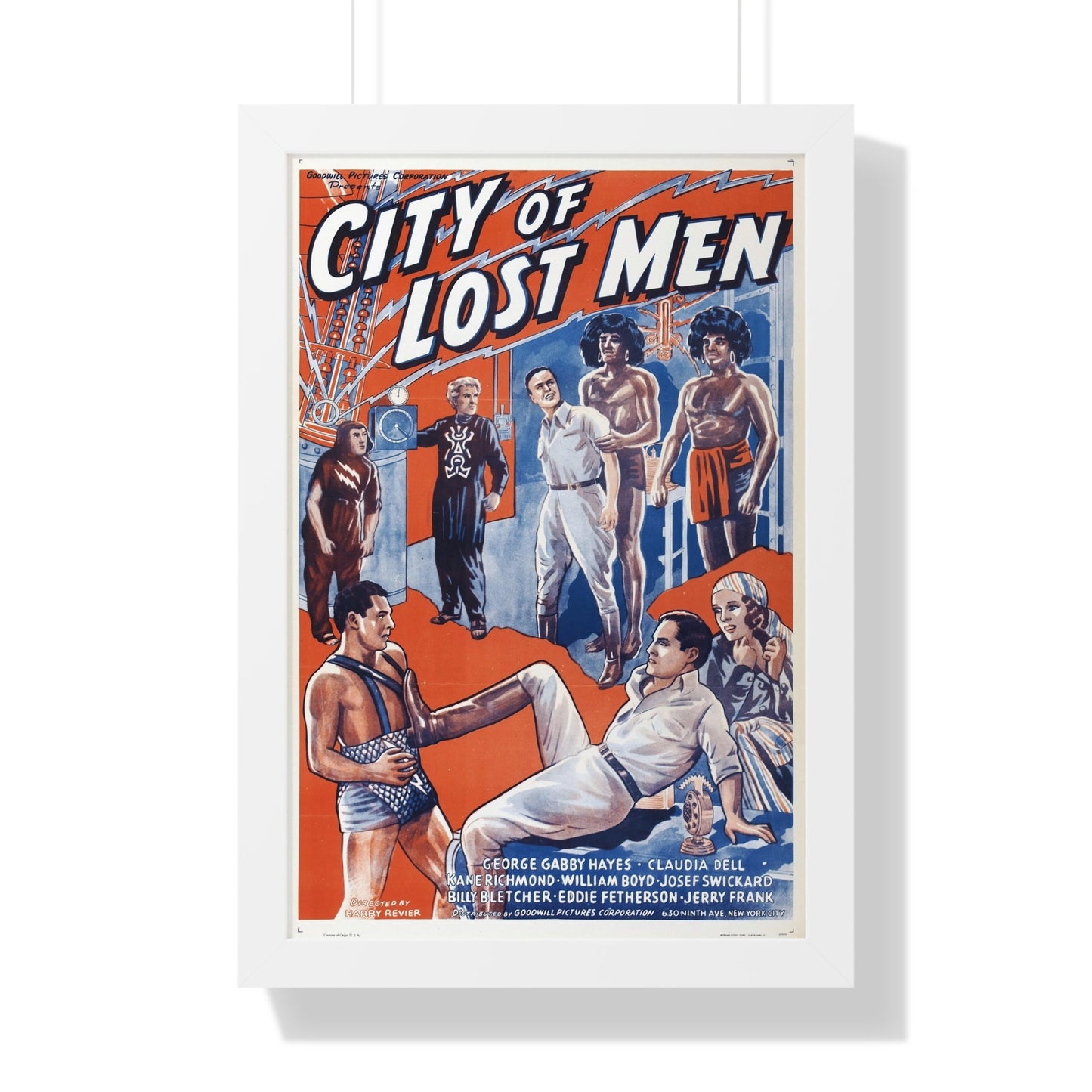 CITY OF LOST MEN 1940 - Framed Movie Poster-16″ x 24″-The Sticker Space