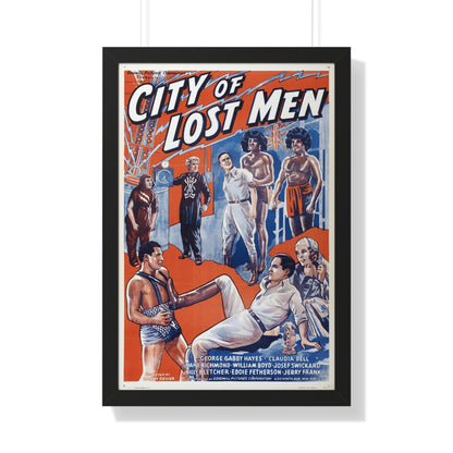 CITY OF LOST MEN 1940 - Framed Movie Poster-20" x 30"-The Sticker Space