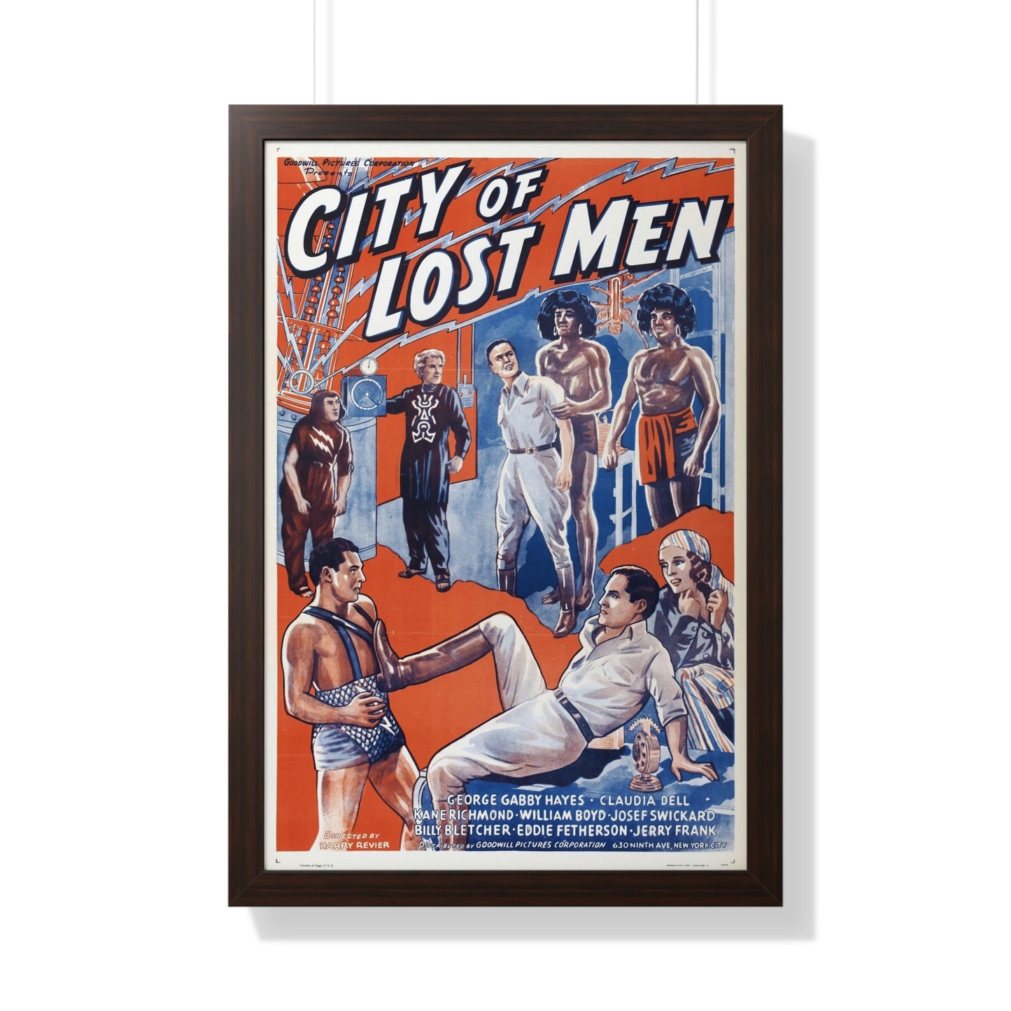 CITY OF LOST MEN 1940 - Framed Movie Poster-20" x 30"-The Sticker Space