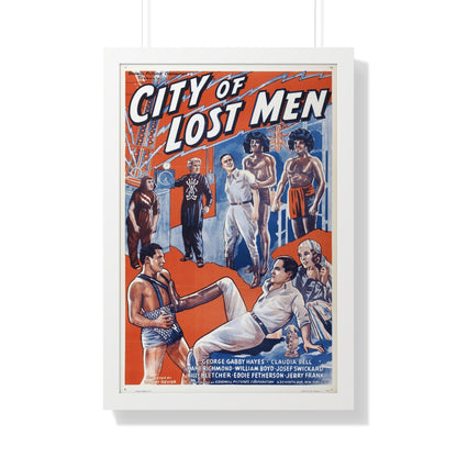 CITY OF LOST MEN 1940 - Framed Movie Poster-20" x 30"-The Sticker Space