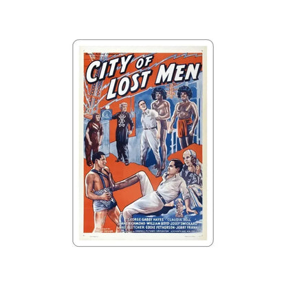 CITY OF LOST MEN 1940 Movie Poster STICKER Vinyl Die-Cut Decal - The Sticker Space