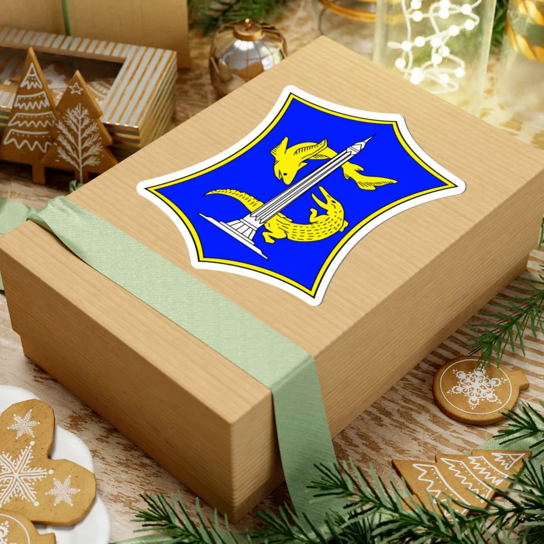 City of Surabaya Logo (Indonesia) (Coat of Arms) STICKER Vinyl Kiss-Cut Decal - The Sticker Space