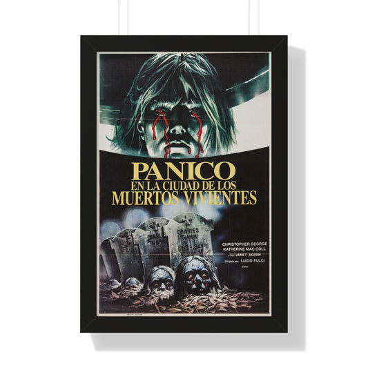 CITY OF THE LIVING DEAD (ARGENTINA) 1980 - Framed Movie Poster-16″ x 24″-The Sticker Space