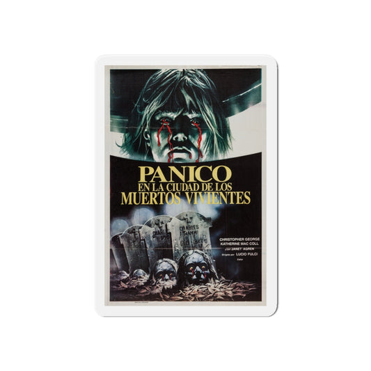 CITY OF THE LIVING DEAD (ARGENTINA) 1980 Movie Poster - Die-Cut Magnet-6 × 6"-The Sticker Space